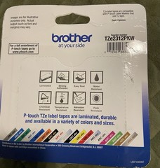 Brother Genuine P-Touch TZe-231 2 Pack Tape (TZE2312PK) Black On White New