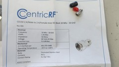 DC BLOCK 10MHz to 50GHz C0150 CENTRIC RF 2.4mm 60V DC 50ohm NEW