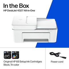 HP DeskJet 4327 Wireless All-in-One Color Inkjet Printer, Scanner, Copier, 6 Mon