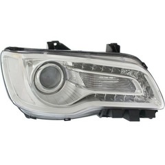 Chrysler 300 2015-2017 Headlight Left Right Clear Lens Chrome Interior