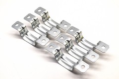 NEER 43714 Metal Strap 2-Hole 3-4 Inches Qty 6 NOS