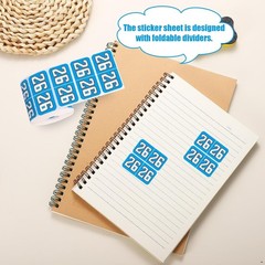 500Pcs 2026 Year Stickers, 3/4X1-1/2Inch File Folder Labels 26 Year