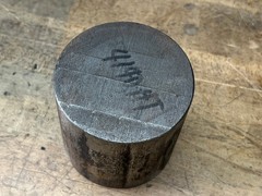 4140 HT Tool steel cut off round bar stock 2.75 x 2 3/4 heat treated