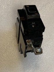 Pushmatic P230 circuit breaker, 30 amps, 2 poles, Box Lugs 120/240 VAC, used (C)