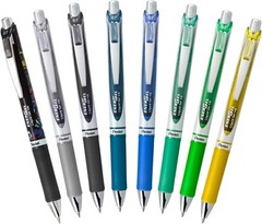 Pentel EnerGel RTX Retractable Liquid Gel Pen, Scholar Expressions Pack, 0.7mm