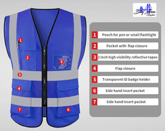 DELIVERY Reflective Safety Vest for Drivers & Couriers – Hi Vis Work Vest S-2XL