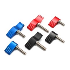 1/4 3/8 UNC Adjustable Clamping Thumb Screw Wing Knob Lever Hand Grip Bolt Metal