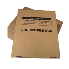 12 – Pack 18x15x14 Medium Standard File Storage Moving Box with Lid…