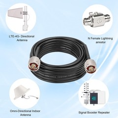 XRDS-RF N Male to N Cable 35FT Type N RG58 50 Ohm Coax Extension Pure Copper …