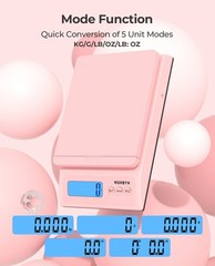 Shipping Scale, Accurate 66lb/0.1oz Postal Scale with Sweet Pink Style, Hold/…