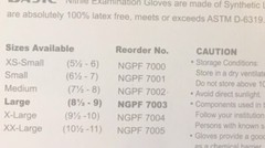 2 Boxes of 100 Synguard Nitrile Exam Gloves, Blue, Large, New, Unopened