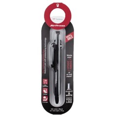 Tombow AirPress 56065 Ballpoint Pen, Black Barrel, 0.7mm Fine, Black Ink