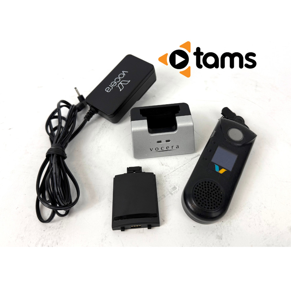 Vocera B300n Communication Badge w/ Battery & Charging Dock Bundle