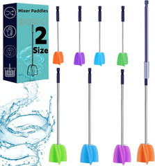 4+4 Pcs Resin Mixer Paddles for Resin Drill Epoxy Mixer Attachment Paint Stirrer