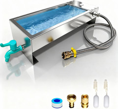Automatic Livestock Water Trough 3 Gallons/12 Quart Livestock Animal Stainless S