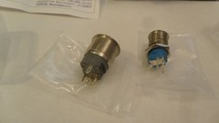 19mm & 16mm Reset Momentary Metal Push Button Switch Lot 110V 15A 250V AC
