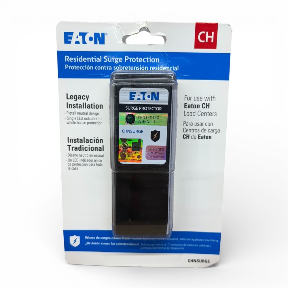 Eaton CH Residential Whole House Surge Protector CHNSURGE Type 2 Pigtail Neutral