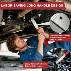 3rd Generation Seal Puller Tool with Heat-Treated Steel & 30% Thicker Dual Hooks