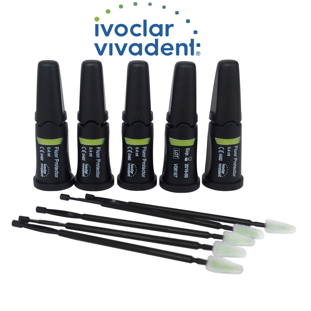 5 Bottles Fluor Protector Dental Fluoride Varnish Ivoclar Vivadent 1×0.4ML