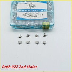 50Sets Dental Orthodontic Buccal Tube 1st 2nd Molar Tube Roth MBT 022/018 Mesh