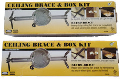 LOT SET 2 NEW IN BOXES HUBBELL RACO HEAVY DUTY CEILING FAN BRACE BOX KIT NO. 936