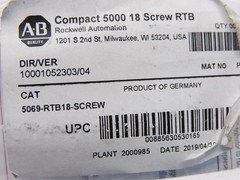 ALLEN BRADLEY 5069-RTB18-SCREW SER. A NSMP
