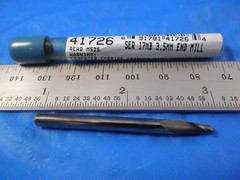 SGS 41726 3.5 mm DIA 7 mm LOC 4 mm SHANK 50 mm OAL 2 FLUTE CARBIDE END MILL