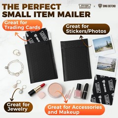 510-Pack Bubble Mailer 4” x 8” – Self-Sealing 4×8 inches, Black – 510 Pack