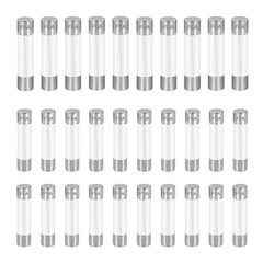 24 Values 250V Fast Blow Glass Fuses Assortment Kit 5×20 6x30mm 0.5A�20A Set