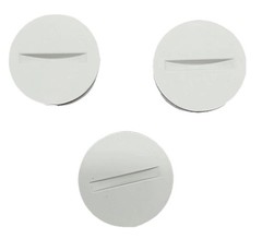 1/2 In. THREADED ELECTRICAL White Closure Plugs, 5Pack 15 TOTAL [93]