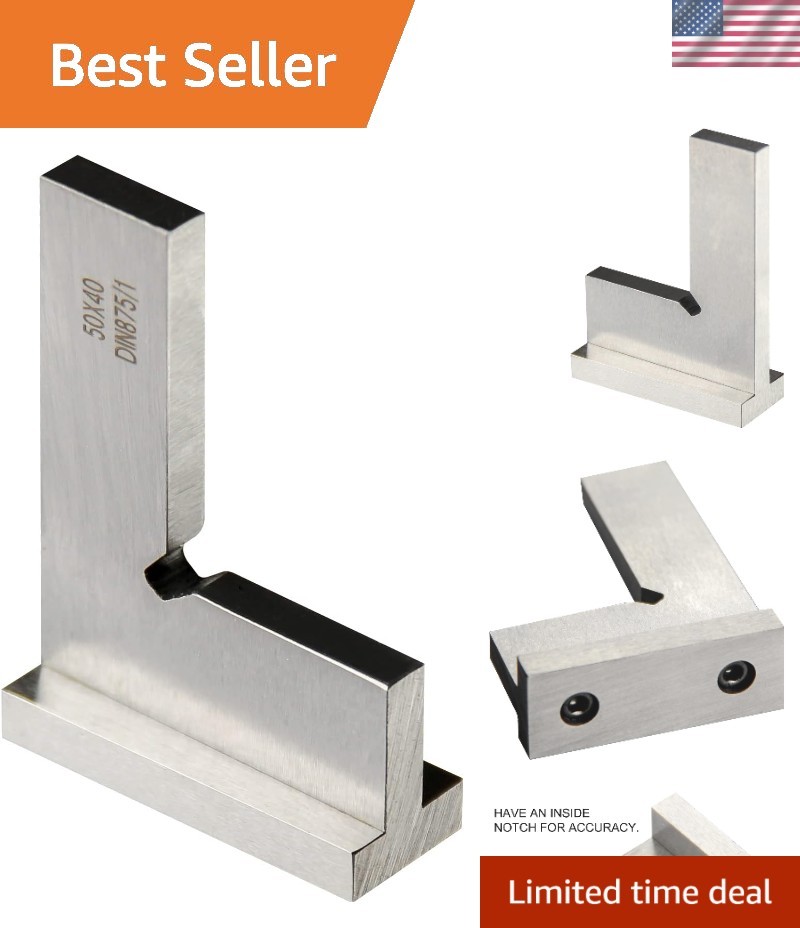 Compact 2 x 1.6 Inch Precision Square – Perfect for Woodworking and Machining