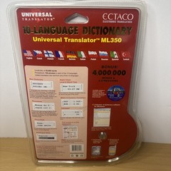 Ectaco Electronic Translator ML350 10-Language Dictionary New Sealed