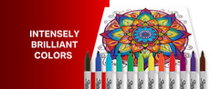 Permanent Markers, Large, Chisel Tip, Black, 4 Count – Marks on Paper, Plastic,