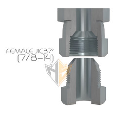 5/8″ x 24″ Hydraulic Hose Assembly #10 FEMALE JIC x #10 MALE JIC End (7/8-14)