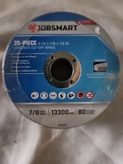 25 Pieces Jobsmart Concrete Cutt Off Wheels 4/2×1/16×7/8 Inch