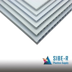 Grey Corrugated Plastic Coroplast Sheets 18″ x 24″ (4mm) Sign HORIZONTAL ^