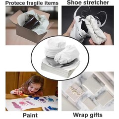 12 * 12 inch Packing Paper for Moving 100 Sheets Protecting 100 sheets, white