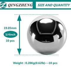 QINGZHENG-3/4 Inch 19.05mm Precision Chrome Steel Ball Bearing Universal Whee…