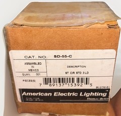 AMERICAN ELECTRIC LIGHTING SD-55-C / SD55C (NEW IN BOX). FREE SHIPPING! AH