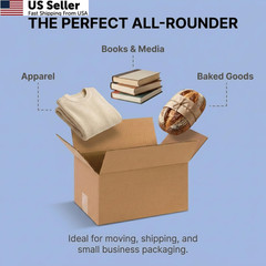 BOX USA Small Shipping Boxes 12″L x 8″W x 6″H 12x8x6″ (25-Pack), Kraft Brown