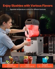 Uimoso 12L Commercial Frozen Drink Machine for Slushies and Smoothies
