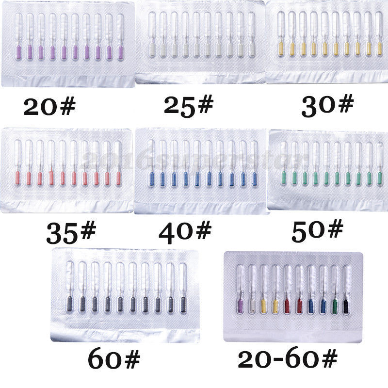 1 Box Dental Nerve Barbed Broaches Endodontic Needles Root Canal 21/25mm #20-#60