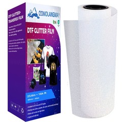 US 23.6in x 164ft DTF Glitter+ Film Roll Cold Peel Film DTF Transfer FIlm