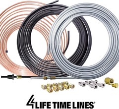 25 ft 1/4 True Copper-Nickel Alloy Non-Magnetic Brake Line USA