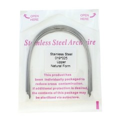 Dental Orthodontic Stainless Steel Archwires Natural Form Rectangular 16×22