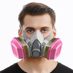6200 Half Face Respirator Facepiece Mask & 2- 60926 P100 Cartridges Filters NEW