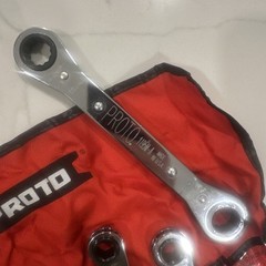 Proto J1190MA 5 Pc. Metric Ratcheting Box Wrench Set – 6 & 12 Point Made In USA