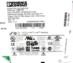 NEW PHOENIX CONTACT QUINT-PS/1AC/24DC/20 POWER SUPPLY 2866776 QUINTPS1AC24DC20