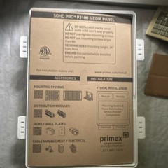 Primex P2100K Plastic Ventilated Media Panel Housing, White, MPN 125-1188