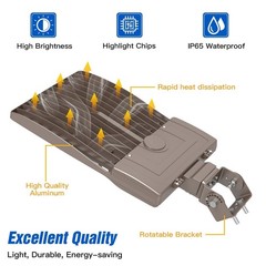 Commercial Led Parking Lot Area Lighting 320W 48000LM Street Shoebox Lights IP65